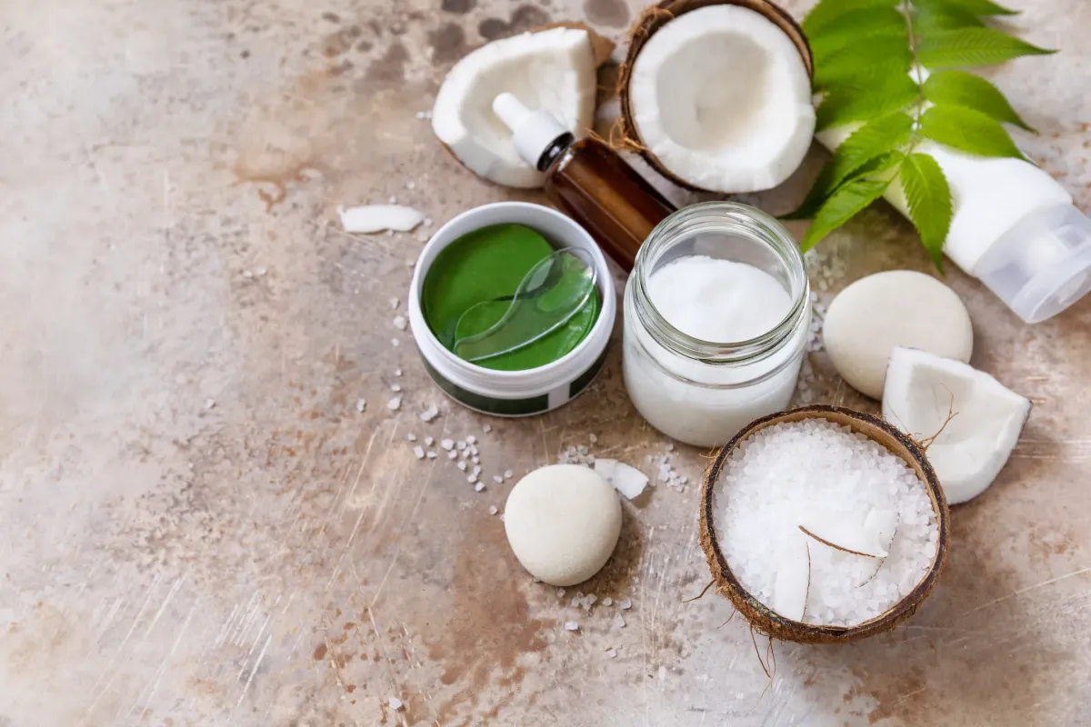 Dermocosmética de coco: aceite y sal marina